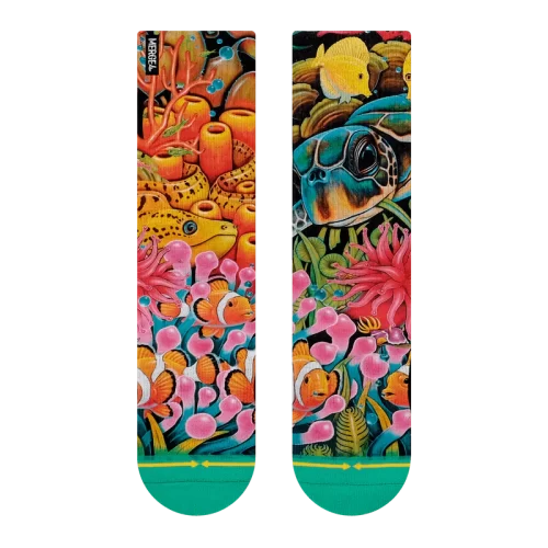 Merge4 Skateboard Socks - Coral Reef