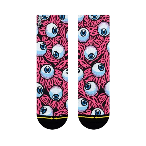 Merge4 Skateboard Socks - Pink Eye