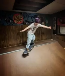 Cash doing a backside smith stall.